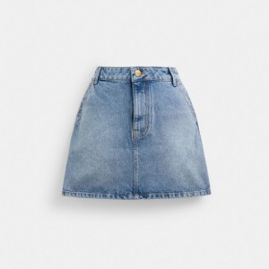Coach Denim Skirt Blue | COH866037