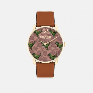 Coach Elliot Watch, 36 Mm Saddle | COH866299