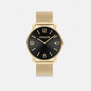 Coach Elliot Watch, 41 Mm Gold/Black | COH866974