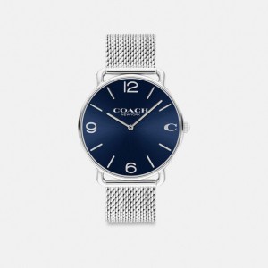 Coach Elliot Watch, 41 Mm Stainless Steel/Blue | COH866977