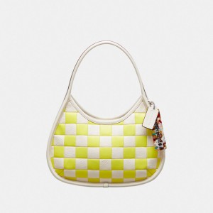 Coach Ergo Bag In Checkerboard Patchwork Upcrafted Leather Upcrafted Leather™/Bright Yellow/Chalk | COH865127