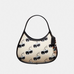 Coach Ergo Bag In Coachtopia Leather With Cherry Print Coachtopia Leather/Black/Cloud Multi | COH865154