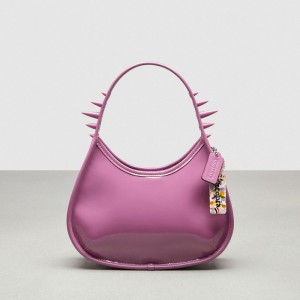 Coach Ergo Bag In Crinkle Patent Coachtopia Leather: Spikes Lilac Berry | COH864779