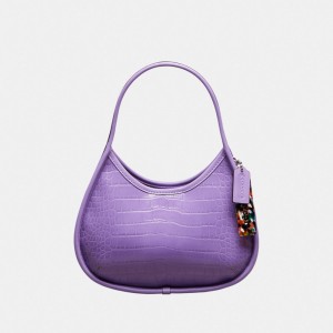 Coach Ergo Bag In Croc Embossed Coachtopia Leather Purple | COH865129