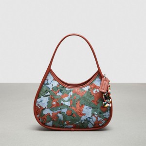Coach Ergo Bag In Patchwork Upcrushed Upcrafted Leather Upcrafted Leather™/Army Green/Indigo Multi | COH864824