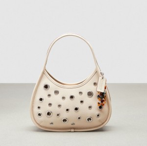 Coach Ergo Bag In Pebbled Coachtopia Leather: Grommets Cloud | COH864914