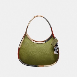Coach Ergo Bag With Colorful Binding In Upcrafted Leather Coachtopia Leather/Olive Green Multi | COH864827