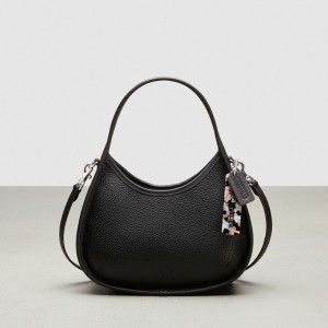 Coach Ergo Bag With Crossbody Strap In Pebbled Coachtopia Leather Black | COH864919