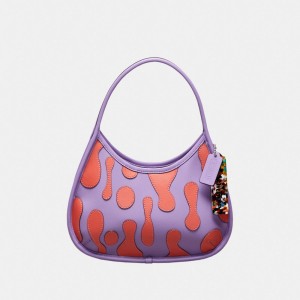 Coach Ergo Bag With Lava Appliqué In Upcrafted Leather Iris/Tangerine | COH864823