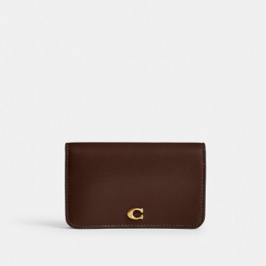 Coach Essential Slim Card Case Brass/Maple | COH865653