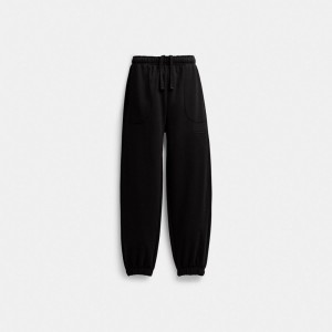 Coach Essential Solid Joggers Black | COH866027