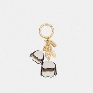 Coach Essential Tea Rose Bag Charm Gold/Chalk | COH866465