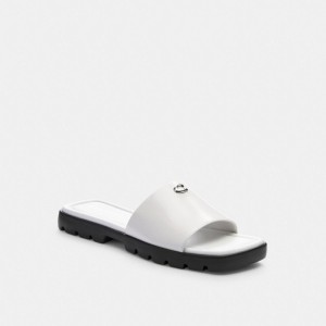 Coach Florence Sandal Leather/Optic White | COH865869