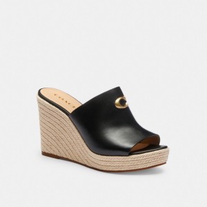 Coach Gloria Wedge Black | COH865872