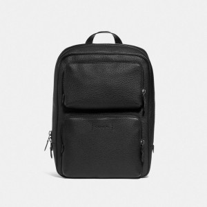 Coach Gotham Backpack Pebbled Leather/Black Copper/Black | COH866501