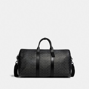Coach Gotham Duffle Bag In Signature Canvas Black Copper/Charcoal | COH866652