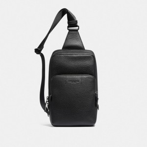 Coach Gotham Pack Pebble Leather/Smooth Leather/Black Copper/Black | COH866587