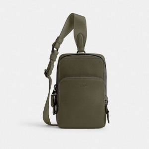 Coach Gotham Sling Pack 13 Army Green | COH866484