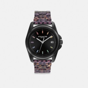 Coach Greyson Watch, 36 Mm Black | COH866292
