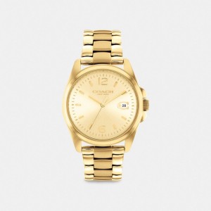 Coach Greyson Watch, 36 Mm Gold | COH866254