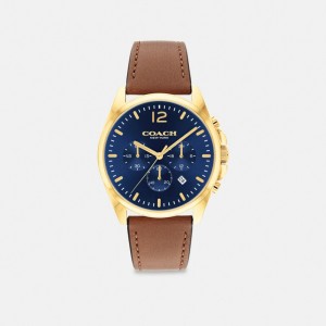 Coach Greyson Watch, 43 Mm Saddle | COH866957