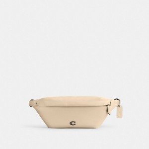 Coach Hall Belt Bag Ivory | COH865432