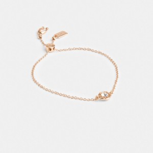 Coach Halo Tea Rose Slider Bracelet Rose Gold | COH866128