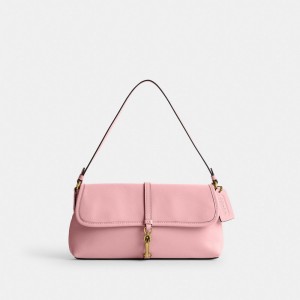 Coach Hamptons Bag Glovetan Leather/Brass/Bubblegum | COH864754