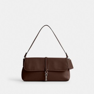 Coach Hamptons Bag Glovetan Leather/Silver/Maple | COH864736