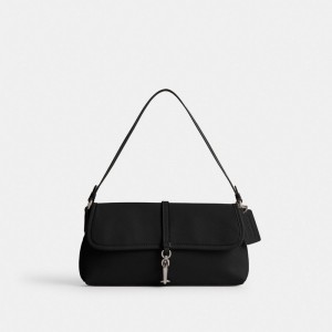 Coach Hamptons Bag Glovetan Leather/Silver/Black | COH864785