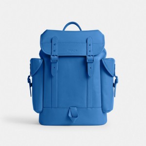 Coach Hitch Backpack Calf Leather/Blueberry | COH866510