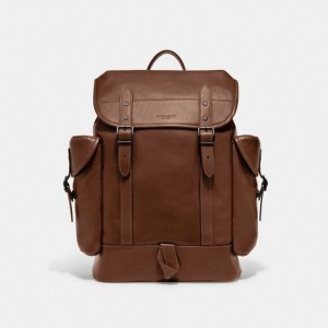 Coach Hitch Backpack Leather/Dark Saddle | COH866487