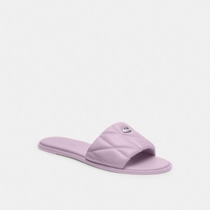 Coach Holly Sandal With Quilting Soft Purple | COH865857