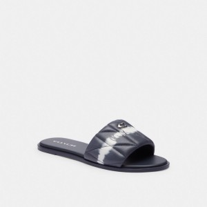 Coach Holly Sandal With Tie Dye Leather/Midnight Navy | COH865881