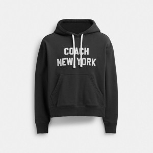 Coach Hoodie Sweatshirt Black | COH866905