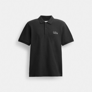 Coach Horse And Carriage Classic Polo Black | COH866901