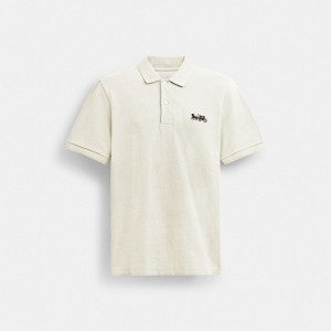 Coach Horse And Carriage Classic Polo White | COH866903