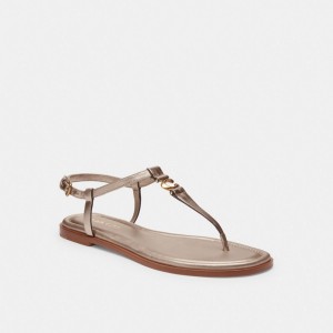 Coach Jessica Sandal Champagne | COH865903