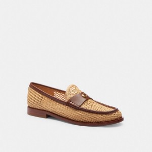 Coach Jolene Loafer Natural/Saddle | COH865771