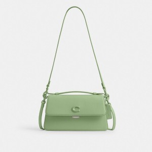 Coach Juno Bag Glovetanned Leather/Silver/Pale Pistachio | COH865118