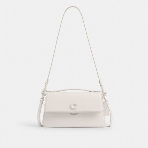 Coach Juno Bag Glovetanned Leather/Silver/Chalk | COH865132