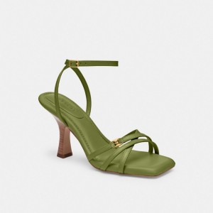 Coach Kelsey Sandal Dark Lime | COH865725