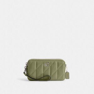 Coach Kira Crossbody Bag With Pillow Quilting Nappa Leather/Light Antique Nickel/Moss | COH865618