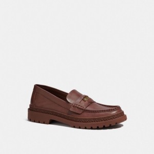 Coach Loafer With Signature Coin Saddle | COH866828