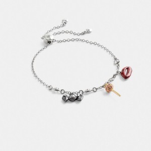 Coach Mini Candy Slider Bracelet Silver/Multi | COH866117