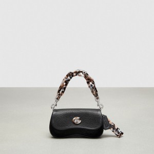 Coach Mini Wavy Dinky Bag With Crossbody Strap In Coachtopia Leather Coachtopia Leather/Black | COH865269