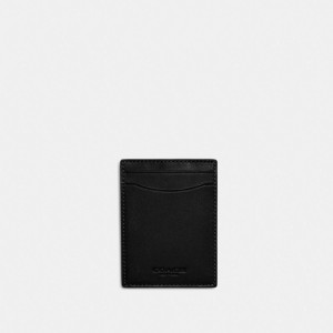 Coach Money Clip Card Case Black | COH866742