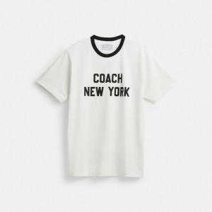 Coach New York T Shirt White | COH865976