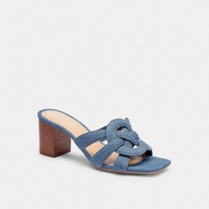 Coach Nikki Sandal Indigo Denim | COH865748