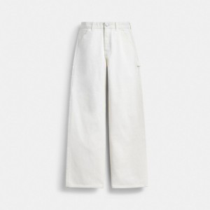 Coach Painter Jeans In Organic Cotton White | COH866046